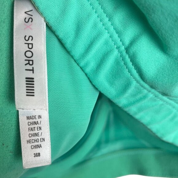 Victoria's Secret Sport Women's 36B Sports Bra Mint Racerback Athletic Workout - Picture 4 of 5